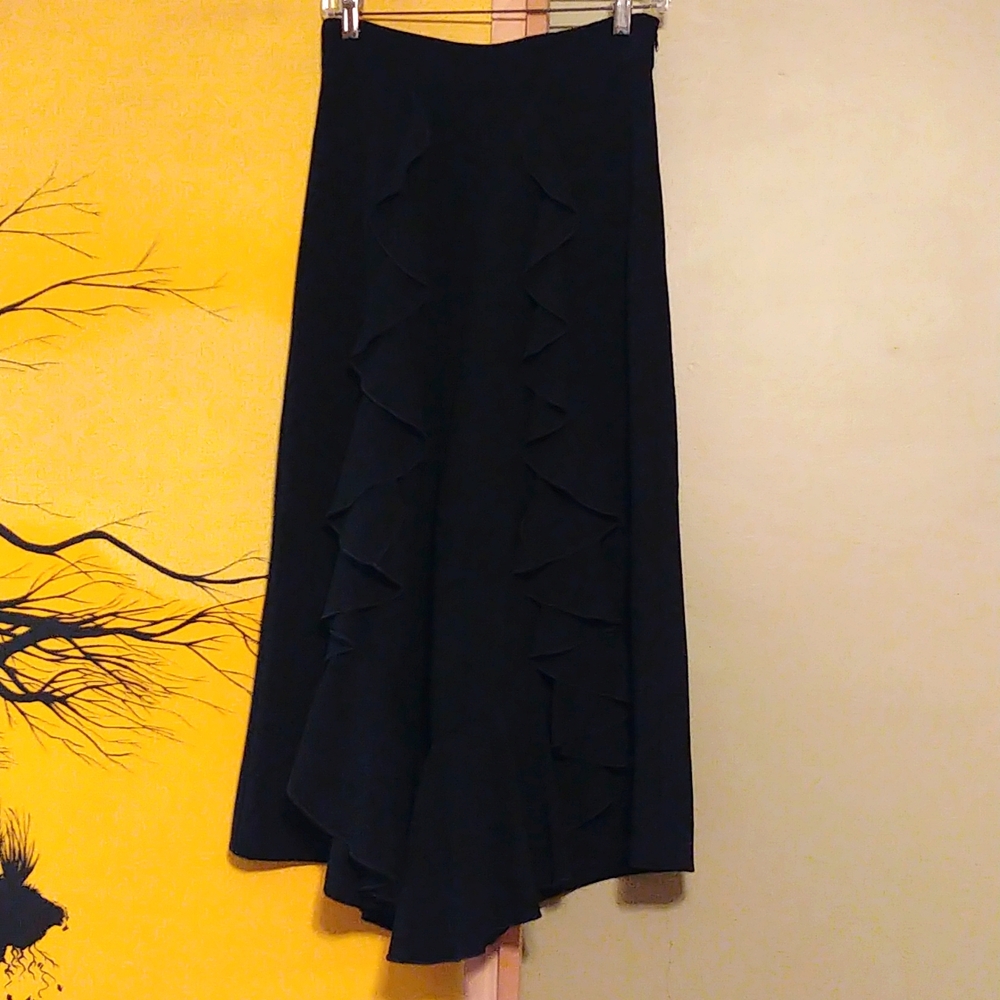 ruffle wide leg flare pants